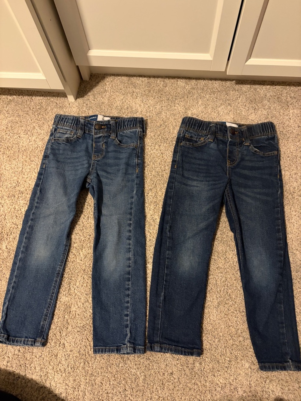 Old Navy Kids Denim Jeans - Light & Dark Blue Pair